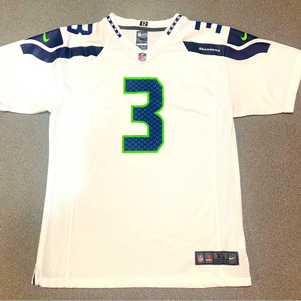 Nike On Field Seattle Seahawks Youth XL #3 Russell Wilson Seahawks Jersey